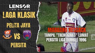 LIGA DUNHILL 1996  Striker Kamerun Jebolan Piala Dunia 1994 Tampil Militan  PELITA JAYA VS PERSITA [upl. by Tisbee309]