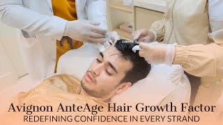 New Avignon AnteAGE MD Hair Solution incorporates recent advances in hair follicle science [upl. by Ahsyekal261]