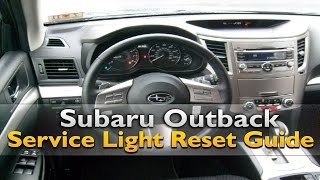 Subaru Outback Service Light Reset [upl. by Etezzil]