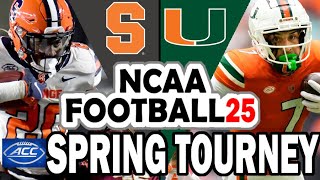 Syracuse at Miami  ACC Spring Tournament Round 1 NCAA 25 [upl. by Napier84]