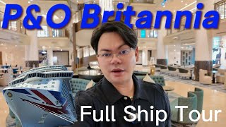 PampO Britannia Full Cruise Ship Tour 2024  POV [upl. by Ellekcim]