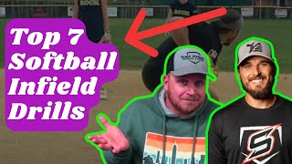 The Best Softball Infield Drills YOU Should Be Doing [upl. by Nnylirej]