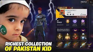 ₹1 Crore Collection😮 Free Fire Pakistan Richest Kid ID [upl. by Naimaj484]