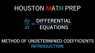 Method of Undetermined Coefficients Second Order NonHomogeneous Equations [upl. by Koby791]