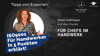 ISO 9001 Zertifizierung für Handwerker  In 5 Schritten zum Zertifikat [upl. by Carma108]