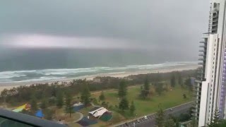 Thunderstorm crossing Broadbeach Queensland Australia [upl. by Bowles758]