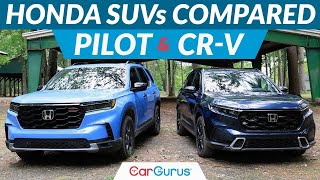 2023 Honda Pilot and 2023 Honda CRV Compared [upl. by Enalb462]