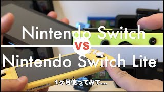 【Switch】Switch Lite VS 通常Switch、1ヶ月使ってみて… [upl. by Oisor348]