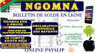 Bulletin Récapitulatif Annuel Online Payslip Mot de pass oublié  Ngomna technology cameroun [upl. by Burwell]