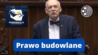 Janusz KorwinMikke  Prawo budowlane [upl. by Aihsened]