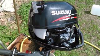 Suzuki DF 25 Замена масла  первый опыт  лодочный мотор [upl. by Tiemroth384]