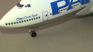 Review Herpa Wings 519250 Pan Am Boeing 747100 quotClipper Ocean Sprayquot Reg N744PA 1500 Scale [upl. by Yuu]