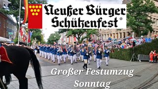 Neusser Bürger Schützenfest 2023 Festzug Sonntag [upl. by Strephon872]