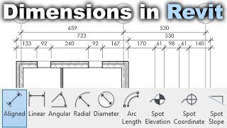 Dimensions in Revit Tutorial [upl. by Idelson896]