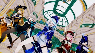 Furina Team  Gentle Man Dance  Genshin Impact MMD [upl. by Berard702]