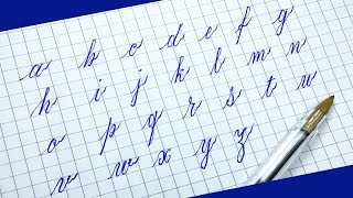 ✔ Abecedario Caligrafía 🅸🅽🅶🅻🅴🆂🅰 Letra Cursiva con Boligrafo Bic Como Escribir Bonito Pablo Bermúdez [upl. by Pinto750]