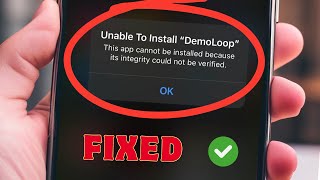 How to Fix quotUnable to Install Appsquot on iOS 18 [upl. by Raffo]