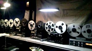 TEAC x1000R TASCAM 3030 2 Technics RS 1520 amp 1700 Revox B77 Reel to Reel [upl. by Yahc919]