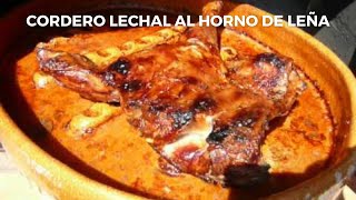 Cordero lechal al horno de leña  Receta tradicional de cordero al horno [upl. by Mashe17]