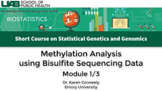 Bisulfite Methylation Sequencing Analysis  Module 1 [upl. by Anon]