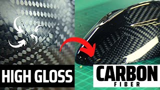 Carbon Fiber Pinhole Repair  Get High Gloss Mirror Finish Easy [upl. by Asyral]