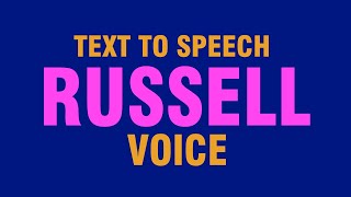 Text to Speech Voices Russell Voice  IVONA VOICE [upl. by Etrem]