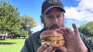 Food Review  Bourbon Street Jacks Fried Chicken Burger from Hungry Jacks [upl. by Ardnaeed]