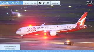 🔴 LIVE  EPIC NIGHT Plane Spotting wKurt  ATC  Sydney Airport SYD YSSY 🔴 [upl. by Aicirpac]