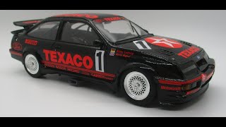 Tamiya Eggenberger ford sierra rs500 Gr A 124  photo build and finished car [upl. by Mays]