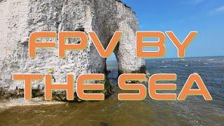 FPV by the sea Drone video at Kingsgate beach in Broadstairs Kent ⛱️ [upl. by Einobe41]