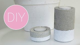 DIY Cementen waxinelichthouder [upl. by Kary]