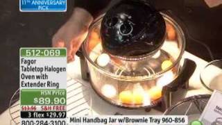 Fagor Tabletop Halogen Oven with Extender Ring [upl. by Naujahs]