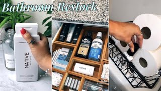 Bathroom Restock amp Organization ASMR Satisfying TikTok Compilation [upl. by Nitsyrk]