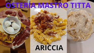 OSTERIA MASTRO TITTA ad ARICCIA [upl. by Nosae22]