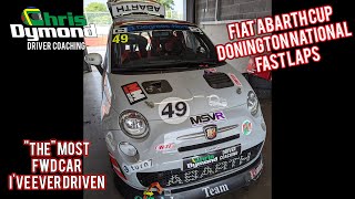 Trofeo Abarth 500 Donington park National fast laps [upl. by Simdars604]