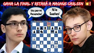 GANA LA REPESCA Y RETARÁ A MAGNUS EN LA GRAN FINAL😱💥  Firouzja vs Lazavik  Chessable Masters [upl. by Lipsey]