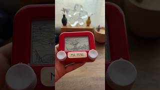 El aquelarre  Goya en etchasketch mamike dibujo art spooky [upl. by Haneen]