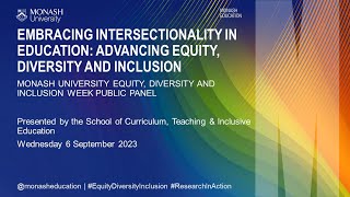 Embracing Intersectionality in Education Advancing Equity Diversity and Inclusion [upl. by Jeaz316]