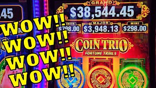 I Won So Much Money On High Limit Coin Trio Slot Machine [upl. by Hike]