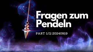 Pendelmeister Fragen zum Pendeln [upl. by Bekha]