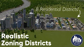 How to Create Realistic Zoning Districts in Cities Skylines Tutorial for Beginners [upl. by Caritta]