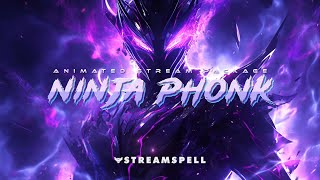 StreamSpell │ Ninja Animated Twitch Overlays │ Ninja Phonk Stream Package │ Purple Twitch Overlays [upl. by Asoramla193]