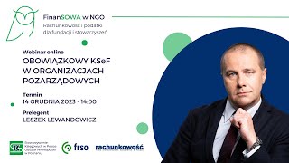 FinanSOWA w NGO – Obowiązkowy KSeF w organizacjach pozarządowych [upl. by Harley]