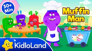 The Muffin Man  More Nursery Rhymes amp Kids Songs  Children Cartoon  Chomping Monsters KidloLand [upl. by Ole]