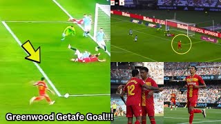 Mason Greenwood goal vs Celta Vigo 🔥 Greenwood scores first Getafe goal [upl. by Adnahsal]