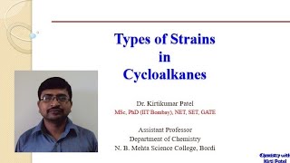 Types Of Strains Cycloalkanes  Kirti Patel [upl. by Agata]