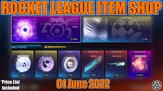 ROCKET LEAGUE ITEM SHOP  JUNE012022  PUPRLE SINGULARITY  TW VOXEL [upl. by Adis910]