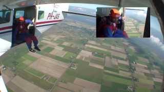 Static Line Parachute Jump Texel Netherlands First Jump Course [upl. by Ciardap]