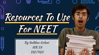 Resources to use for NEET 🧐🧐 [upl. by Brandwein]