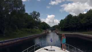 Boating Through Couchiching Lock  Sit Back Sunday GoPro Cruise [upl. by Clarisse]